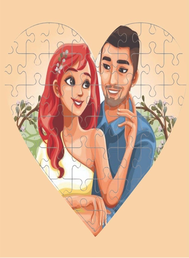 G.FIDEL أحجية GFIDEL الشخصية - قلب ومستطيل | هدية عيد الحب للحبيبة والحبيب! (شكل قلب) - Image 2